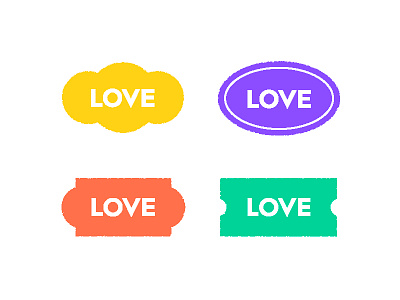 Half Love badge branding graphic love meanimize minimalism pictogram simplicity visualidentity