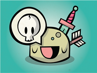Doom Jelly! adobe illustrator cartoon character creepy cute follow me illustration illustrator retro design vector vectorart