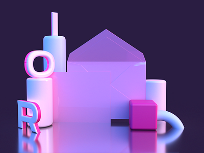 30 Days of 3D | Day #04 3d 3d artist adobe dimension blender colorful lighting