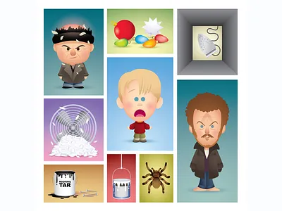 Home Alone adobe illustrator character design cute illustration jerrod maruyama kawaii vector