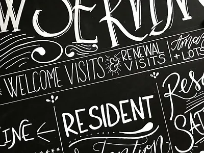 Large Chalkboard Wall for a NAA Tradeshow Booth blackboard chalk art chalk board chalk lettering chalkboard chalkboard lettering hand drawn handletter handlettered handlettering lettering art