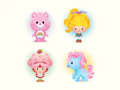 80's Play adobe illustrator character design cute illustration jerrod maruyama kawaii vector