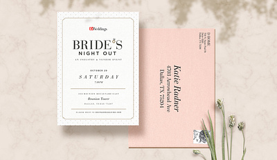 Bride's Night Out event branding invite