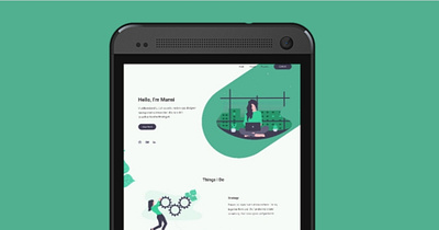 My Introduction portfolio in unique manner adobexd creative design introduction portfolio ui unique ux