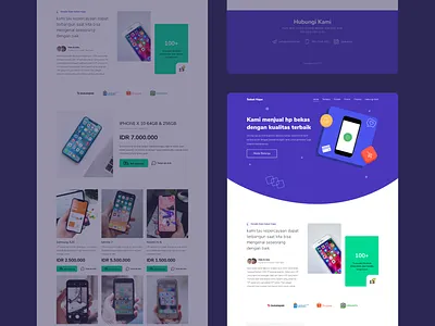 Sobat Hape - Landing Page Exploration app branding design exploration landingpage minimalist modern selling ui uiux website website design