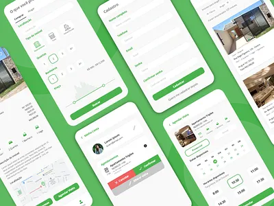 Real Estate App app app interface design design app designer green interface interfacedesign real estate ui ui ux ui ux design ui design uidesign uiux