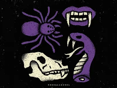 10. Fang - Moral Laurel's Inktober digital illustration fang fangs fangs illustration halloween inktober inktober2020 ipadpro ipadprocreate moral laurel inktober prompt list skulls snake spooky teeth vampire vampire teeth