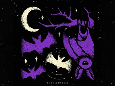 16. Bat 🦇- Moral Laurel's Inktober bat bat illustration bats digital illustration halloween inktober inktober2020 ipadpro ipadprocreate morallaurelinktober promptlist spooky