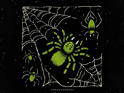 19. Spider 🕷️- Moral Laurel's Inktober digital illustration halloween inktober inktober2020 ipadpro ipadprocreate morallaurelinktober promptlist spider spider webs spiderillustration spooky tarantula