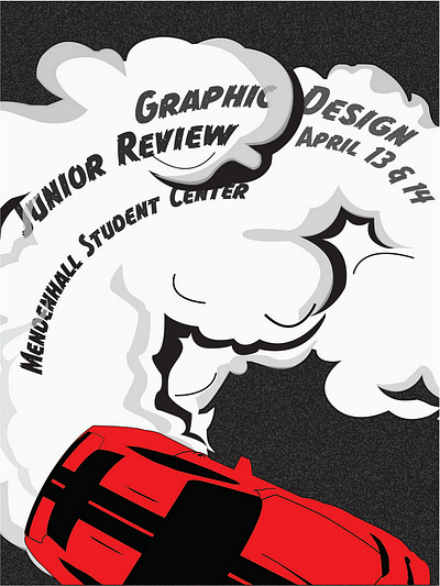 Junior Show Poster adobe illustrator cars mustang poster design stickers