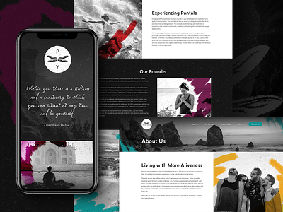 Pantala Yoga Sub Page australia exercise graphic design melbourne movement subpage subpages ui ui design user interface ux ux design web design website yoga