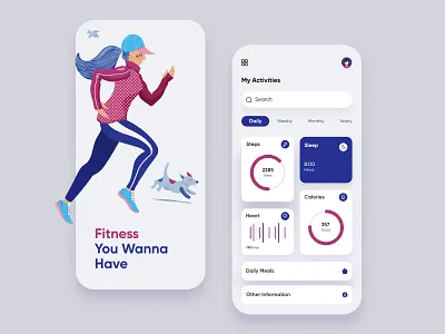 Fitness Mobile Application-UX/UI Design adobe xd clean concept creative design 2020 dubai designer fitnessapp gym illustration latestmobileui minimal mobile mobile app mobile ui mobileapp mobiledesign mobileui mobileux trendymobileapp uiux