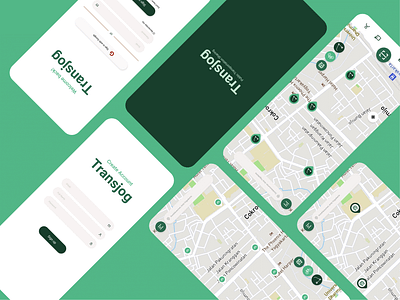 UI - Transjog - Public Transportation Sharing app design public transport transportation ui uidesign