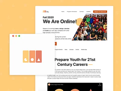 A new look for Season 4! art direction gameofapps high school layout logo logodesign rebrand website design website layout