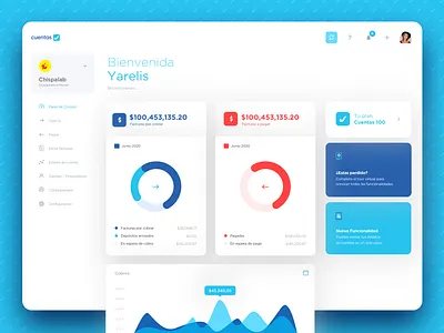 CuentasOK - Dashboard branding design thinking graphic design mobile responsive design ui ux web website website design