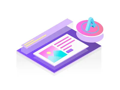 Web design colorful design digital fonts icon ui web