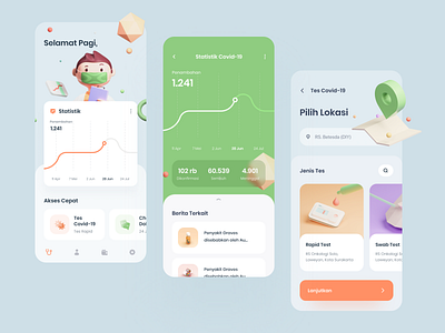 Health App - Exploration app corona doctor exploration graph health icons mobile app stats uidesign