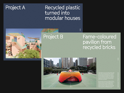 Arch Projects — Layout art direction design grid layout minimal photography typography ux web website