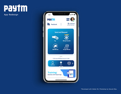 Paytm App Redesign app branding design illustrator minimal typography ui ux vector web