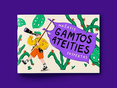 Little expert on the future of nature book doodle editorial editorial illustration graphic design handdrawn illustration kids nature procreate recycle