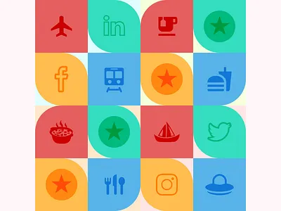 Travel | Food | Social figma food illustration social travel vector
