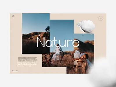 NATURE MOOD 3d art 3d modeling artdirector artistic direction colors palette design illustration layout design layout exploration layoutdesign minimal typography typography art ui uidesign uxdesign vector web webdesign webgl