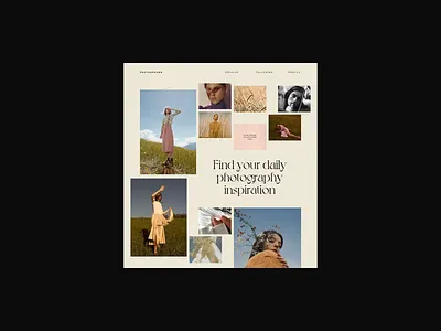 Creative Photography Website creative editorial fashion inspiration layout minimal minimalist modern photography photography platform photography website typography web design