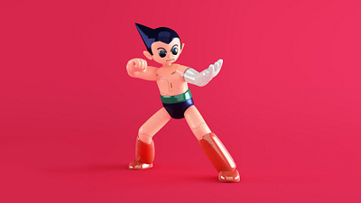 ASTRO BOY / Tetsuwam ATOM tribute 08 3d art 3d illustration 3d modelling android anime astro boy astroboy atom c4d character design cinema 4d cyberpunk fanart illustration manga motion design osamu tezuka robot