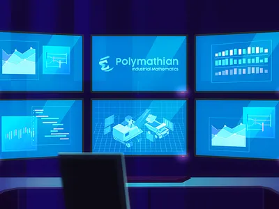 Polymathian - future energy industry cctv control room data futuristic hud scifi technology ui