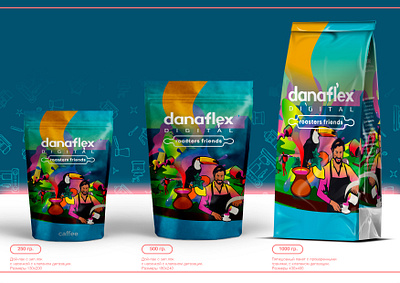 Coffee presentation branding design fun illustration illustrator packagedesign vector