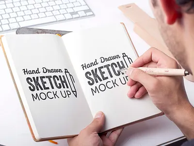 Free Hand Drawing Sketch Mockup download mockup mockup mockup psd mockups psd
