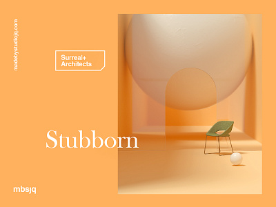 Stubborn 3d c4d cinema 4d cinema4d interior minimalism octanerender surreal yellow