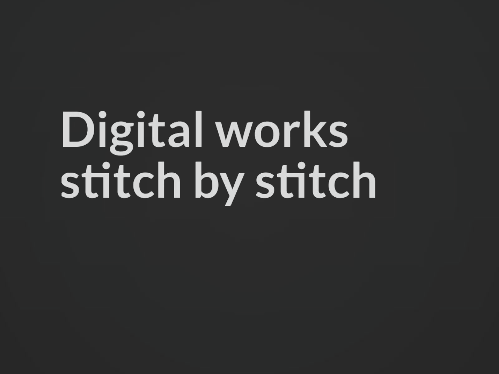 Example of Seam - Typographic Glitch Animation