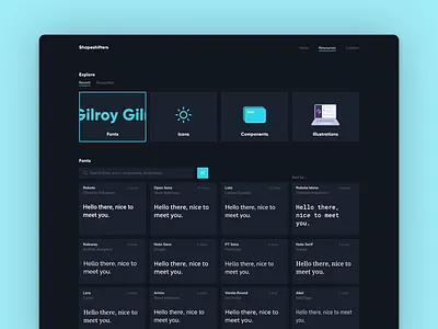 Shapeshifters Web App app daily ui dark dark theme ui design desktop figma free graphics interface platform productdesign resources site of the day ux ui design web website