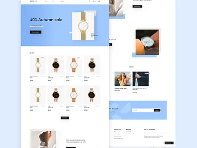 Watchroom – online ecommerce with stylish essentials blog clean concept design desktop design desktop ecommerce ecommerce ecommerce shop fashion homepage layout online shop product listing page ui watches webdesign webpage website