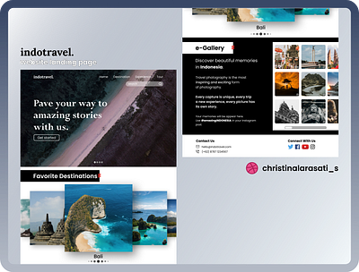 indotravel. Website Landing Page adventure figma figma design homepage homepage design landing page landing page design landingpage ui design uiux design ux design web design website design