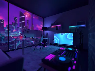 Dribbble Dreams 3d 3d animation 3d art 3d illustration 3d scene animation art blender blender 3d design dribbble illustration lights modeling mood night city ninja render room scene