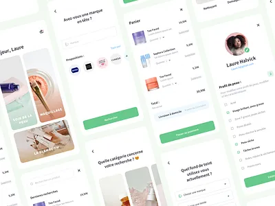Beauty app app beauty beauty app care design makeup mobile ui uidesign
