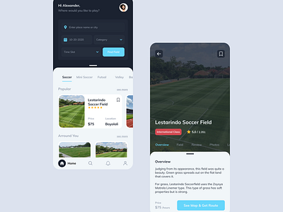 Sport Booking Mobile App Exploration mobile app mobile apps sport booking ui design uidesign uiux uiux design