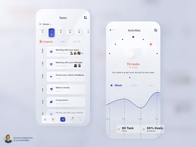 Task manager app concept app appdesign beauty clean clean design design minimalist neomorphism simple sketch ui ux