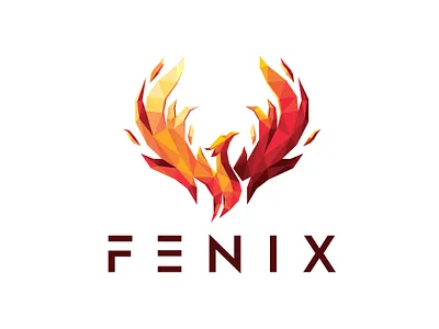 Fenix Logo Design branding eagle logo fenix fenix logo geometric fenix geometric logo illustration illustrator logo logo design minimalist logo polygonal polygonal fenix polygonal logo typography
