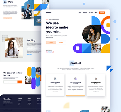 Digital Agency Landing Page 2020 trend design digital agency digital marketing digital marketing agency digital marketing company digital marketing services digital marketing web digital marketing website digital web digital website homepage landing page typography ui ux vector website website design