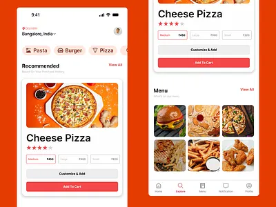 Food App UI – Deliciously Smooth Ordering Experience design design inspiration figma ui uiux ux