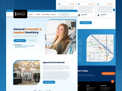 Modern Dental Clinic Website UI Design in Figma app app design branding design figma interaction design landing page mob typography ui ui ux design user interface design ux website mobile design website design