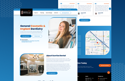 Modern Dental Clinic Website UI Design in Figma app app design branding design figma interaction design landing page mob typography ui ui ux design user interface design ux website mobile design website design