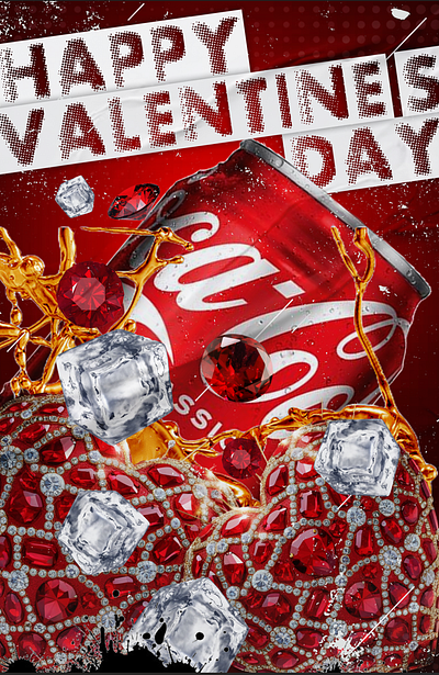 Coke happy val branding graphic design logo