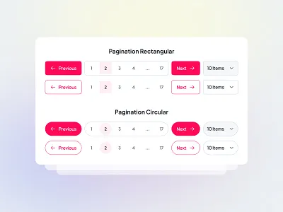 UnifiedUI - Pagination Component component components design system figma figma ui kit interface design minimal modern pages pagination system pagination ui paginations ui kit uiux design unified ui unifiedui