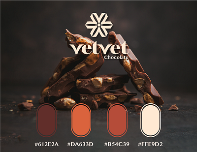 Velvet Chocolate brand identity branding chocolate food graphic design logo packaging