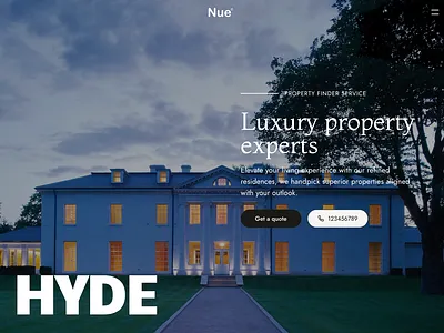 UX/UI Design - Luxury Property Website design luxury property uxui website