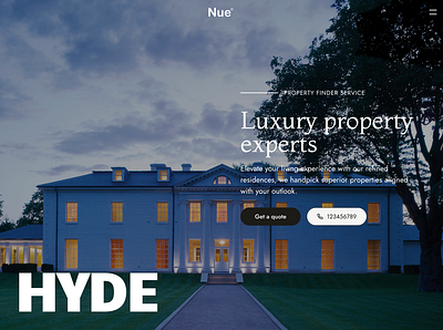 UX/UI Design - Luxury Property Website design luxury property uxui website